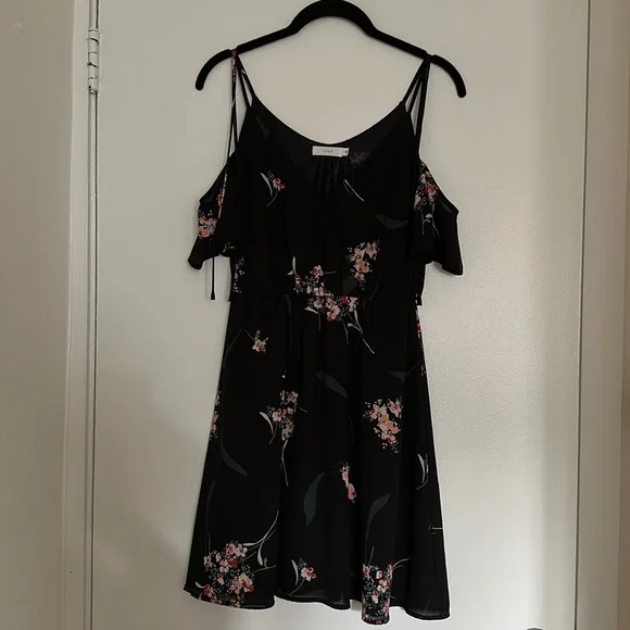 off the shoulder dress for women The Quinn Long Off Shoulder A-line Satin Dress 12 / Black